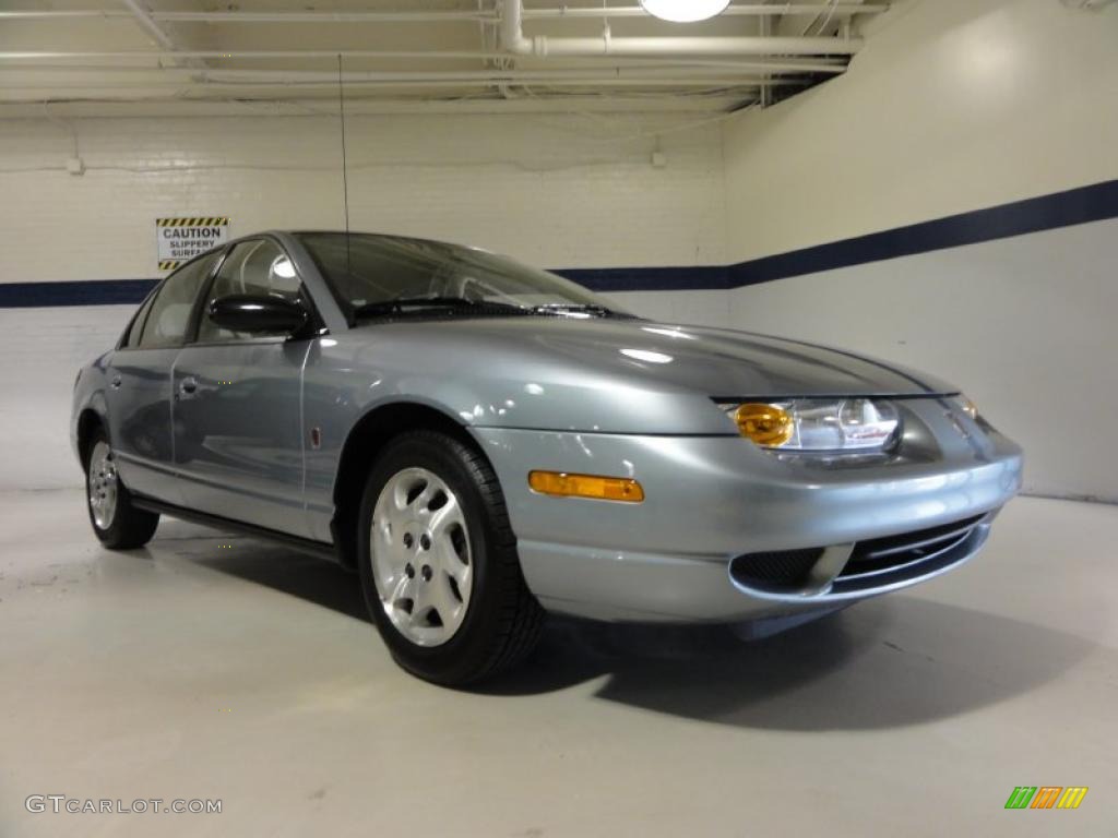 Silver Blue 2002 Saturn S Series SL2 Sedan Exterior Photo #48374978