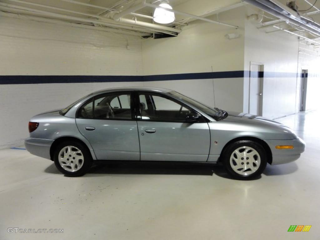 Silver Blue 2002 Saturn S Series SL2 Sedan Exterior Photo #48375005