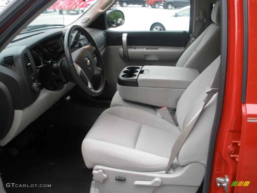 Light Titanium Interior 2009 Chevrolet Silverado 1500 LT Crew Cab Photo #48376991