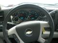 Light Titanium 2009 Chevrolet Silverado 1500 LT Crew Cab Steering Wheel