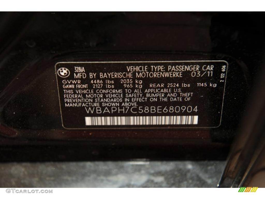 2011 3 Series 328i Sedan - Black Sapphire Metallic / Black Dakota Leather photo #6