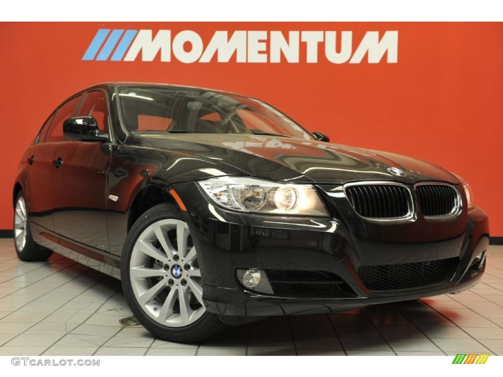 2011 3 Series 328i Sedan - Jet Black / Black Dakota Leather photo #1