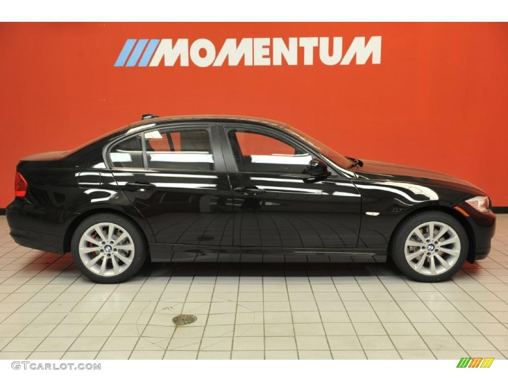 2011 3 Series 328i Sedan - Jet Black / Black Dakota Leather photo #4