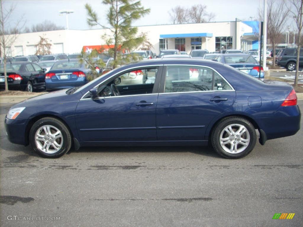 2006 Accord EX-L Sedan - Royal Blue Pearl / Gray photo #6