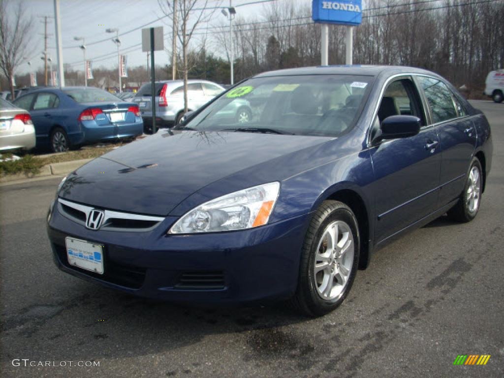 2006 Accord EX-L Sedan - Royal Blue Pearl / Gray photo #7