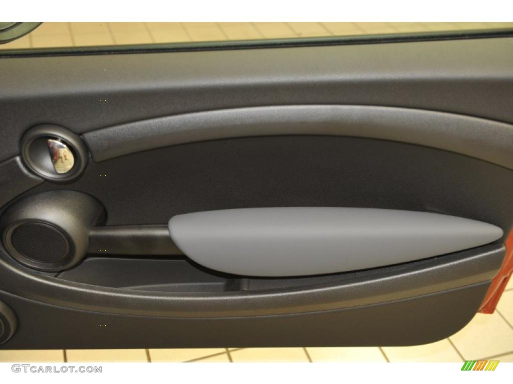 2011 Mini Cooper Hardtop Carbon Black Door Panel Photo #48378554