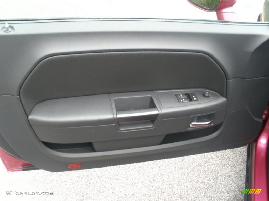 2010 Dodge Challenger R/T Classic Furious Fuchsia Edition Dark Slate Gray Door Panel Photo #48378839