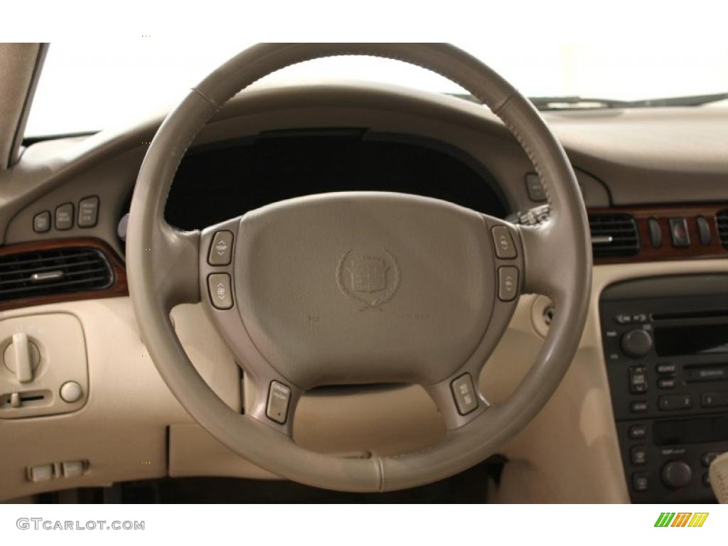 2001 Cadillac Seville SLS Shale Steering Wheel Photo #48379556