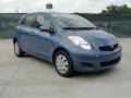 2011 Bayou Blue Pearl Toyota Yaris 5 Door Liftback  photo #1