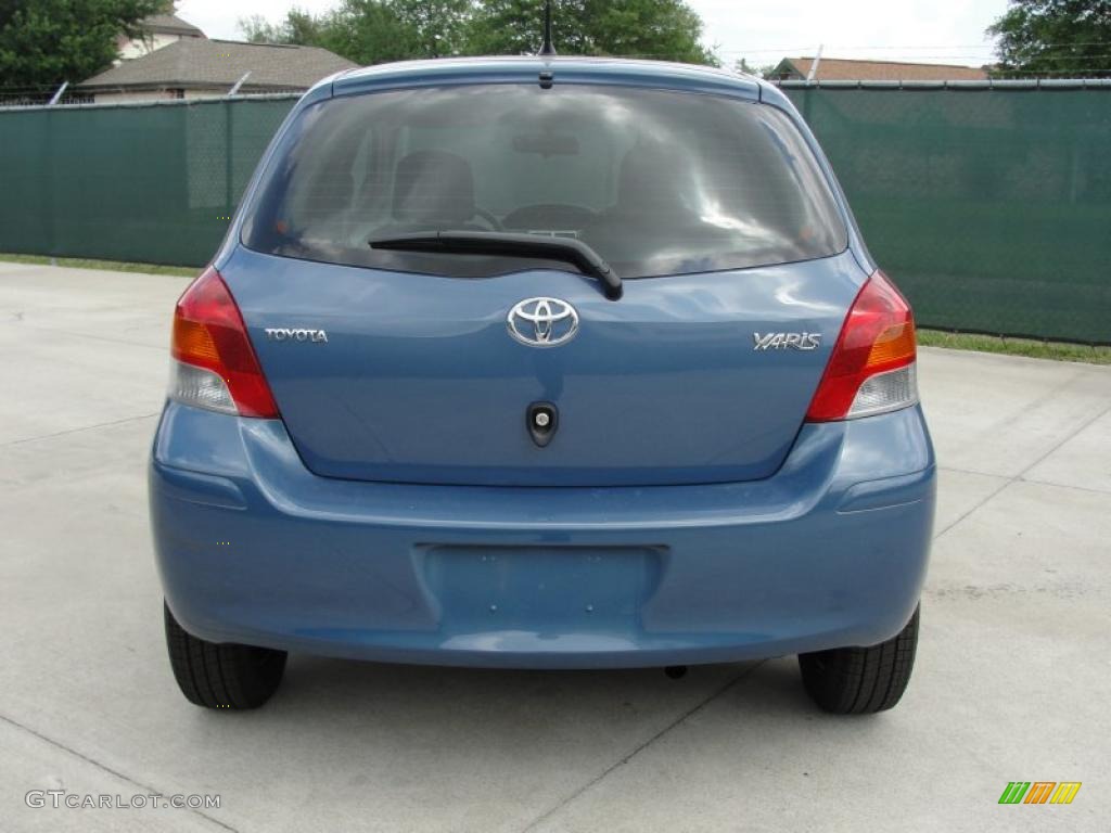 Bayou Blue Pearl 2011 Toyota Yaris 5 Door Liftback Exterior Photo #48379850