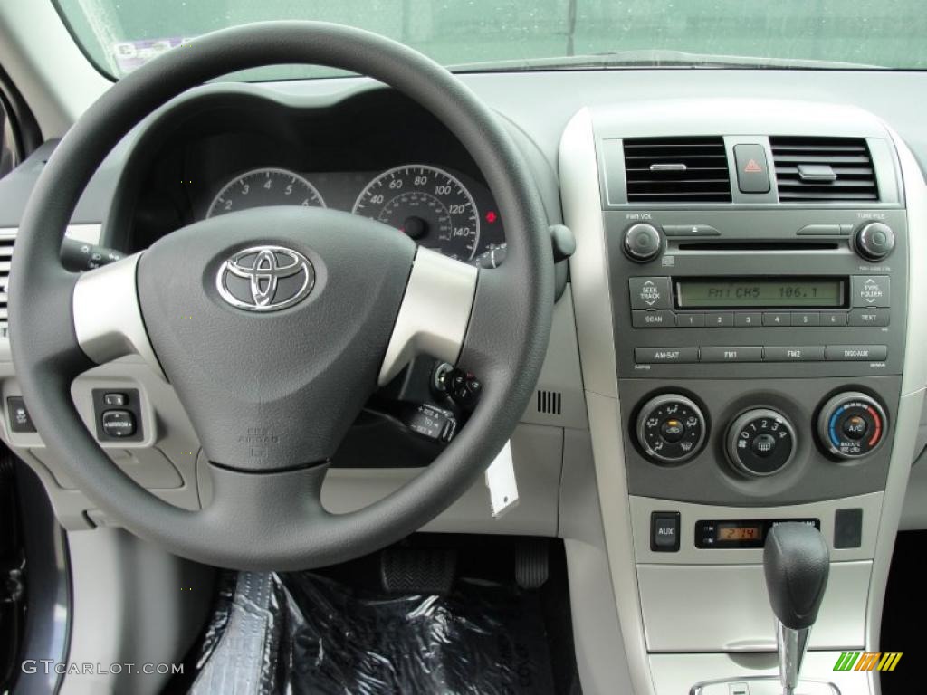2011 Toyota Corolla LE Ash Steering Wheel Photo #48381038