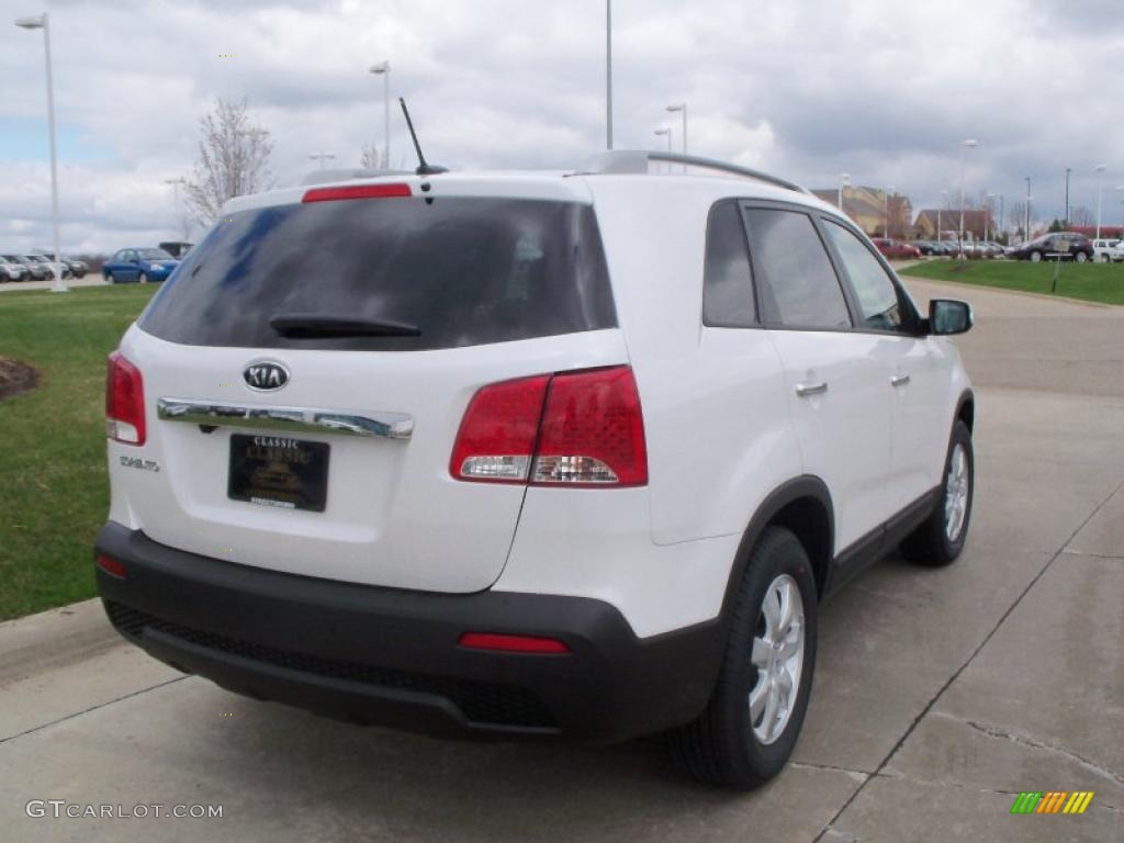 Snow White Pearl 2011 Kia Sorento LX Exterior Photo #48381692