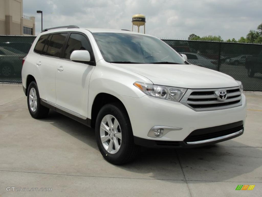 2011 Highlander  - Blizzard White Pearl / Ash photo #1