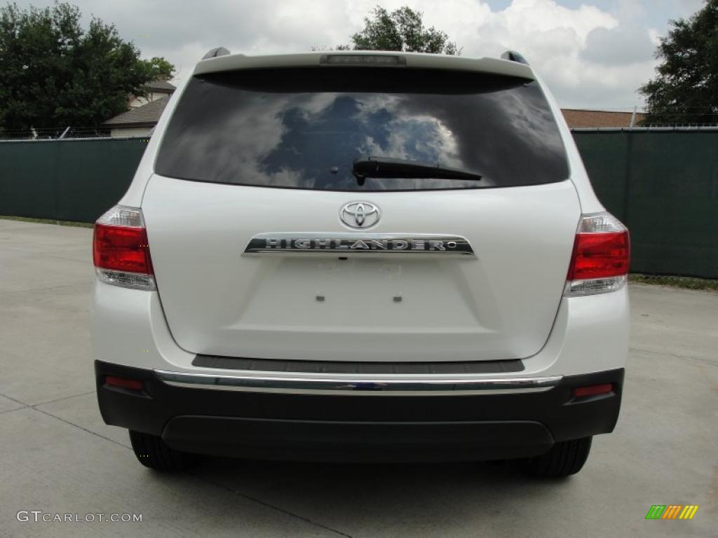Blizzard White Pearl 2011 Toyota Highlander Standard Highlander Model Exterior Photo #48381878