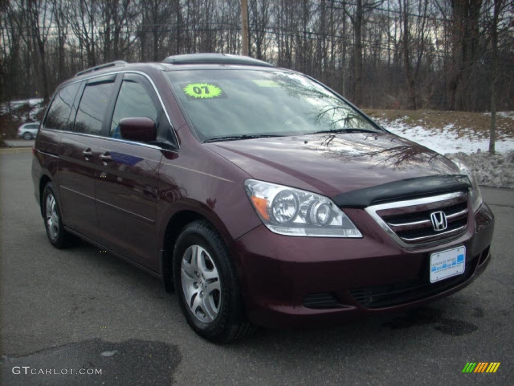 2007 Odyssey EX-L - Dark Cherry Pearl / Ivory photo #1