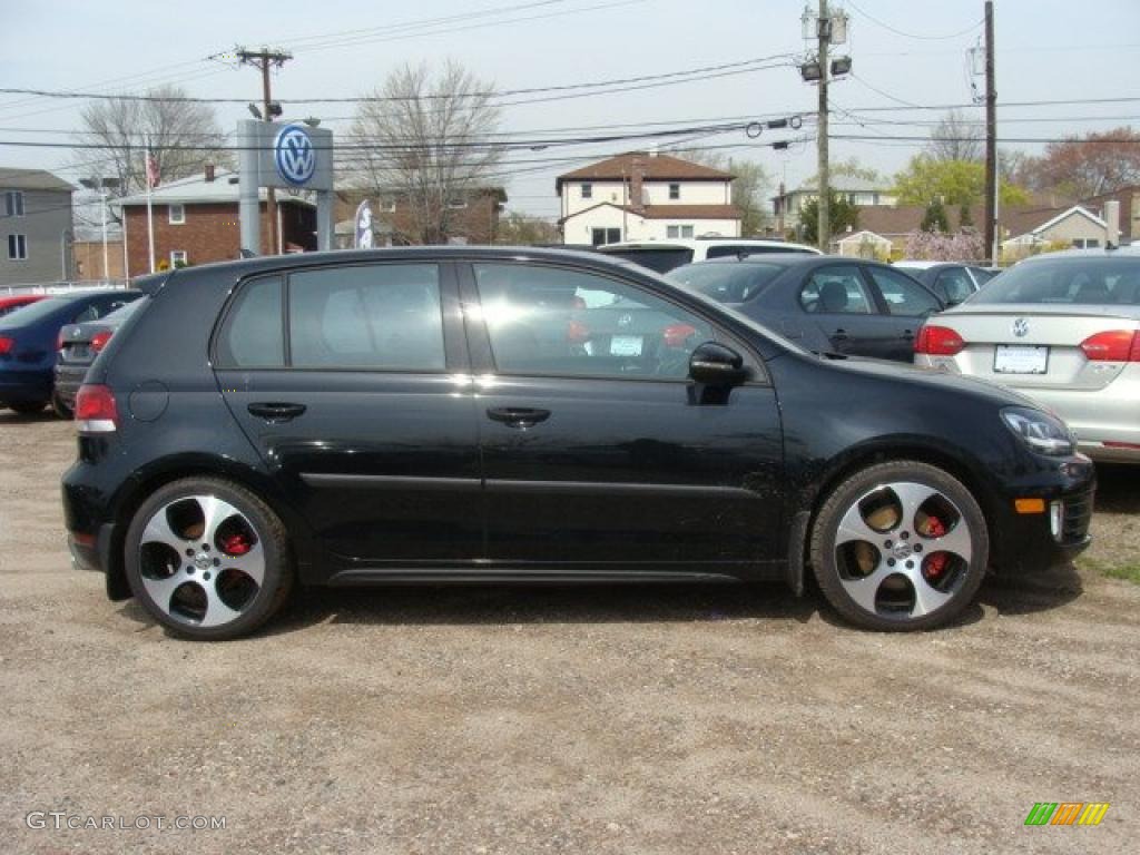 Deep Black Metallic 2011 Volkswagen GTI 4 Door Autobahn Edition Exterior Photo #48382100
