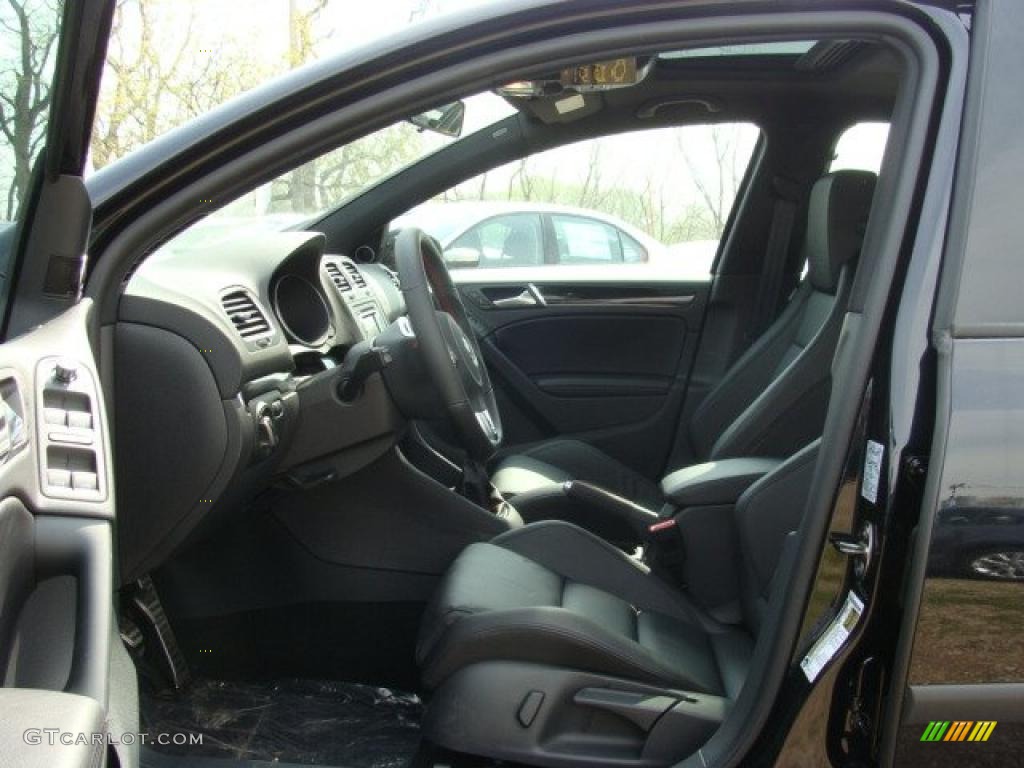 Titan Black Interior 2011 Volkswagen GTI 4 Door Autobahn Edition Photo #48382109