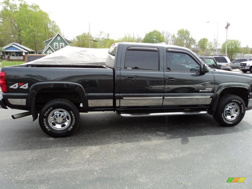 2003 Silverado 2500HD LS Crew Cab 4x4 - Dark Gray Metallic / Dark Charcoal photo #27