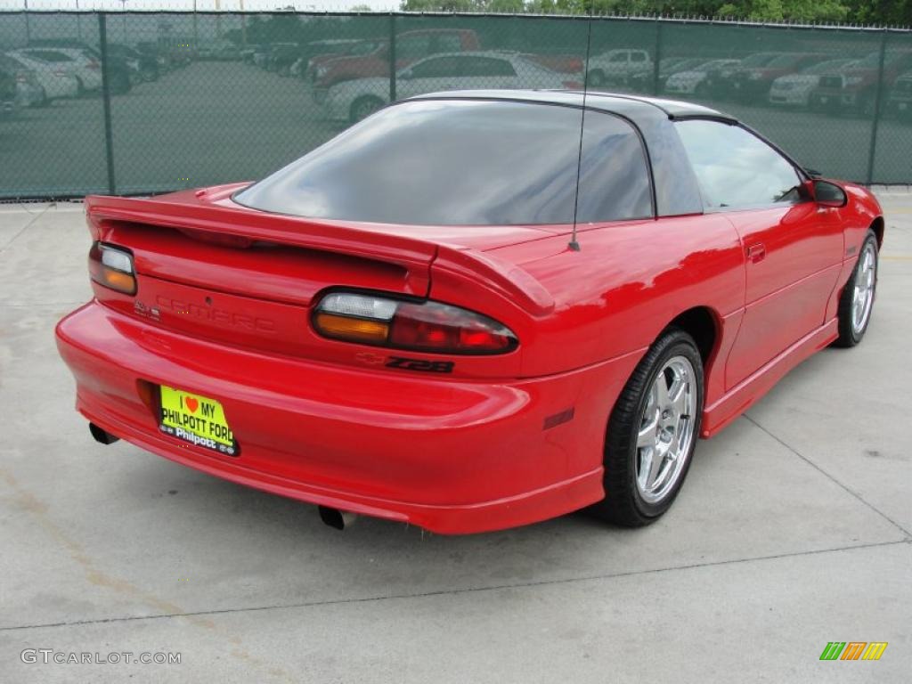 Bright Rally Red 2002 Chevrolet Camaro Z28 Coupe Exterior Photo #48383387