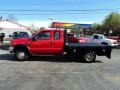 2000 Red Ford F350 Super Duty Lariat Crew Cab 4x4 Dually Flat Bed  photo #1