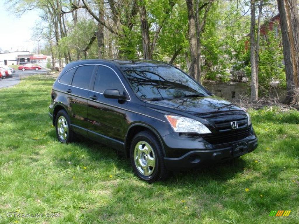 2008 CR-V LX 4WD - Nighthawk Black Pearl / Black photo #2