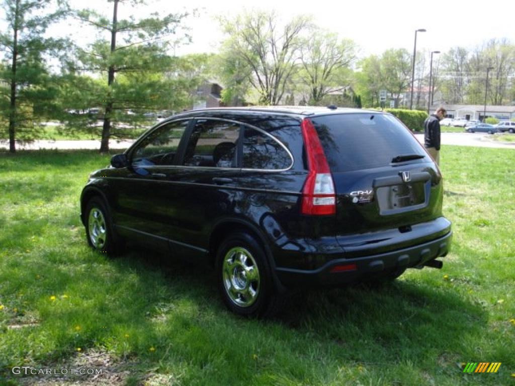2008 CR-V LX 4WD - Nighthawk Black Pearl / Black photo #6