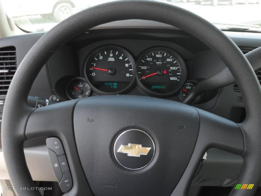 2011 Silverado 1500 Extended Cab - Summit White / Dark Titanium photo #11