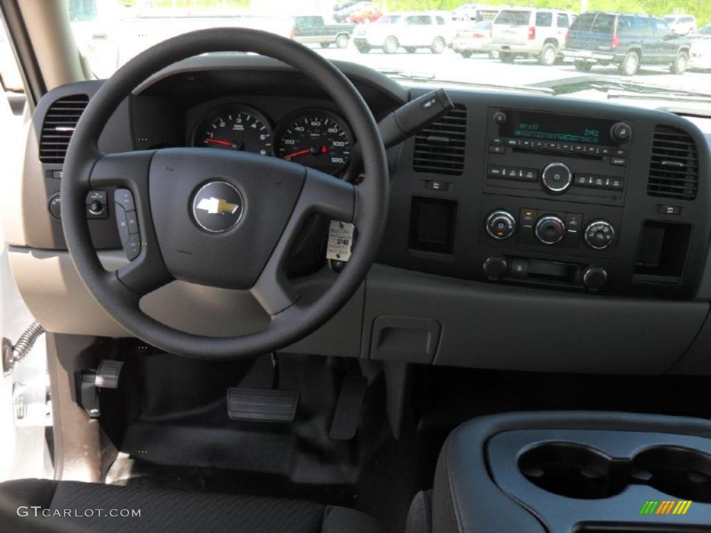 2011 Silverado 1500 Extended Cab - Summit White / Dark Titanium photo #14