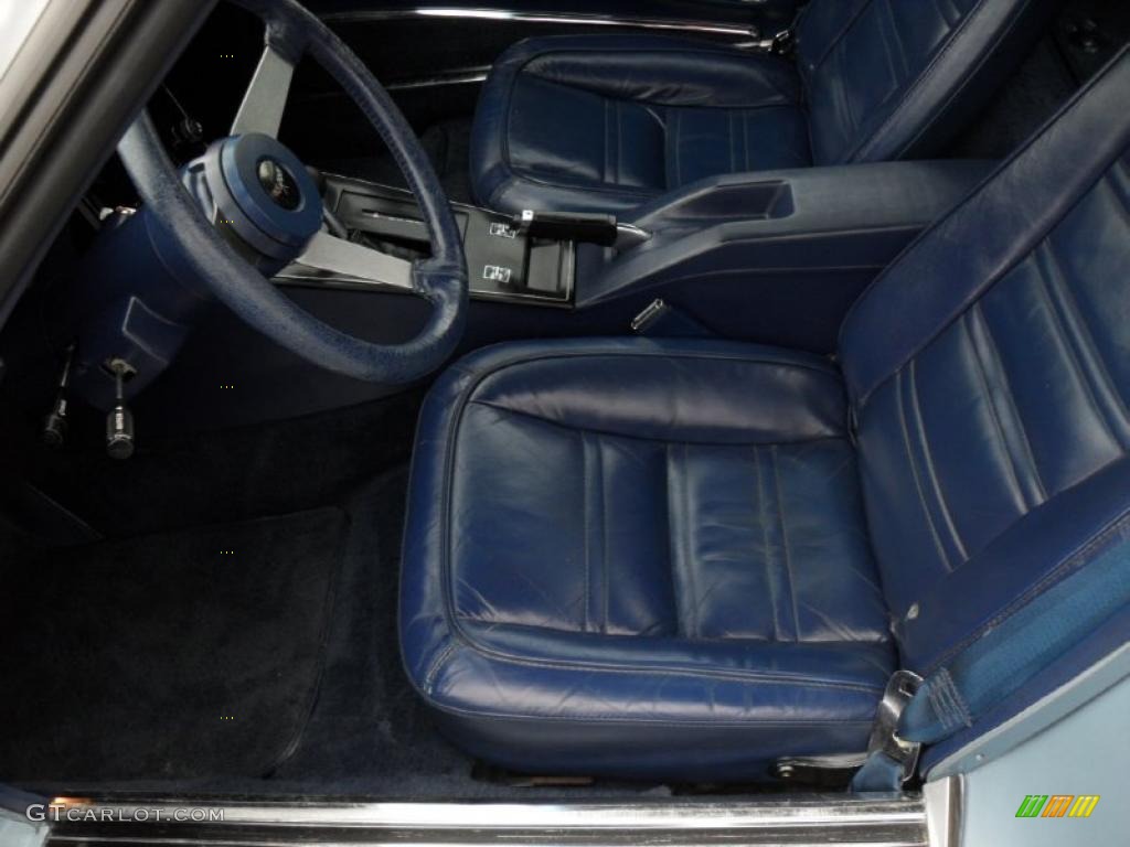 1977 Corvette Coupe - Light Blue / Blue photo #9