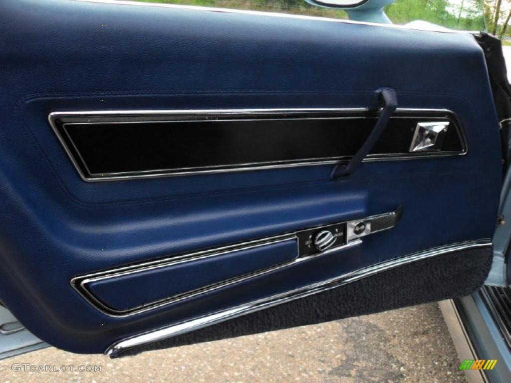 1977 Chevrolet Corvette Coupe Blue Door Panel Photo #48386142