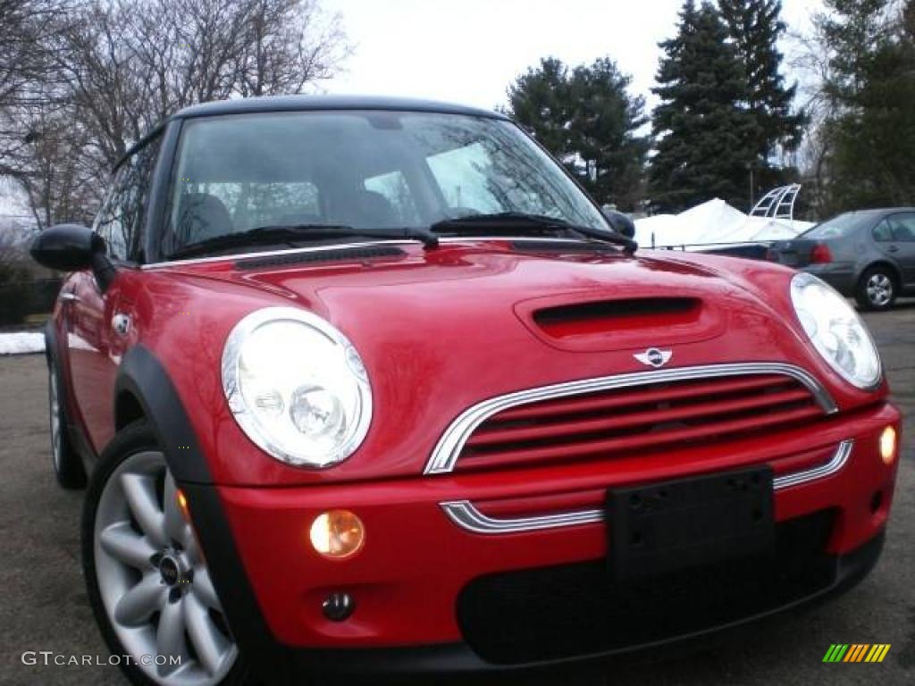2003 Cooper S Hardtop - Chili Red / Panther Black photo #1