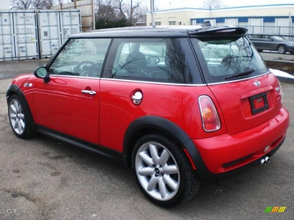 2003 Cooper S Hardtop - Chili Red / Panther Black photo #5