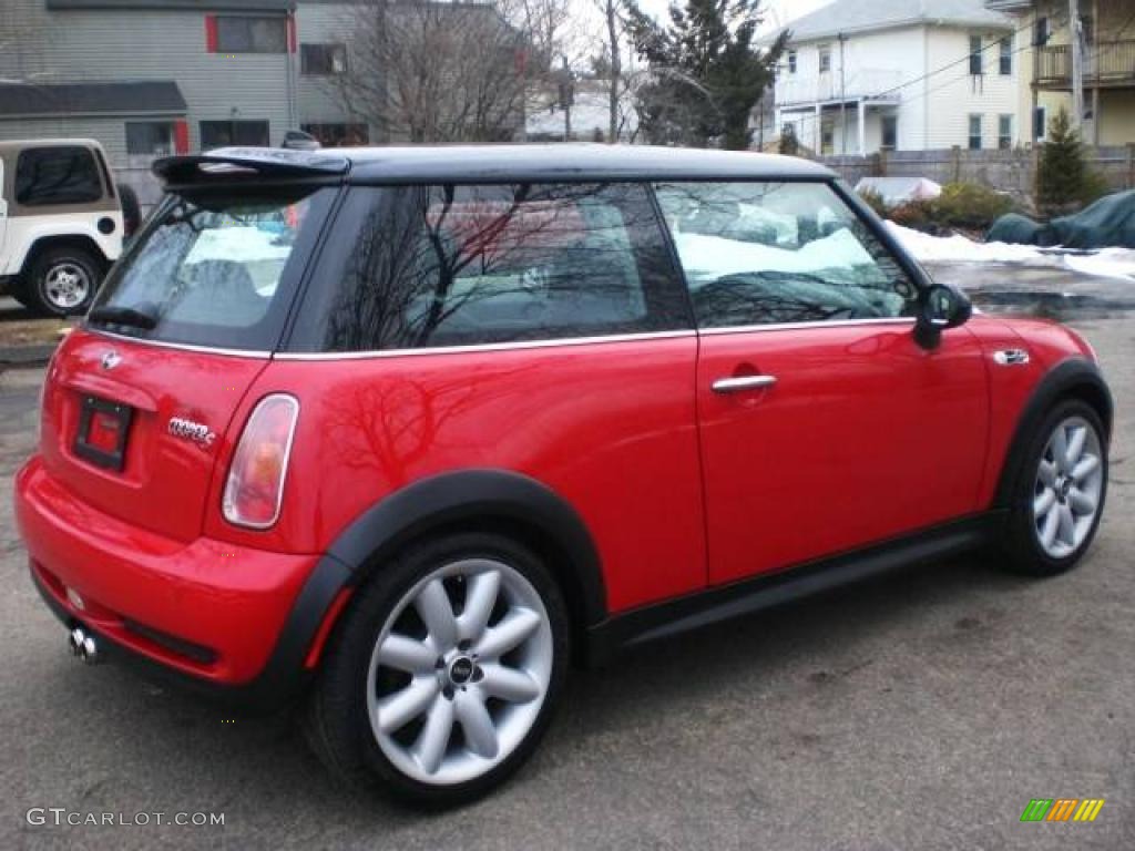 2003 Cooper S Hardtop - Chili Red / Panther Black photo #10