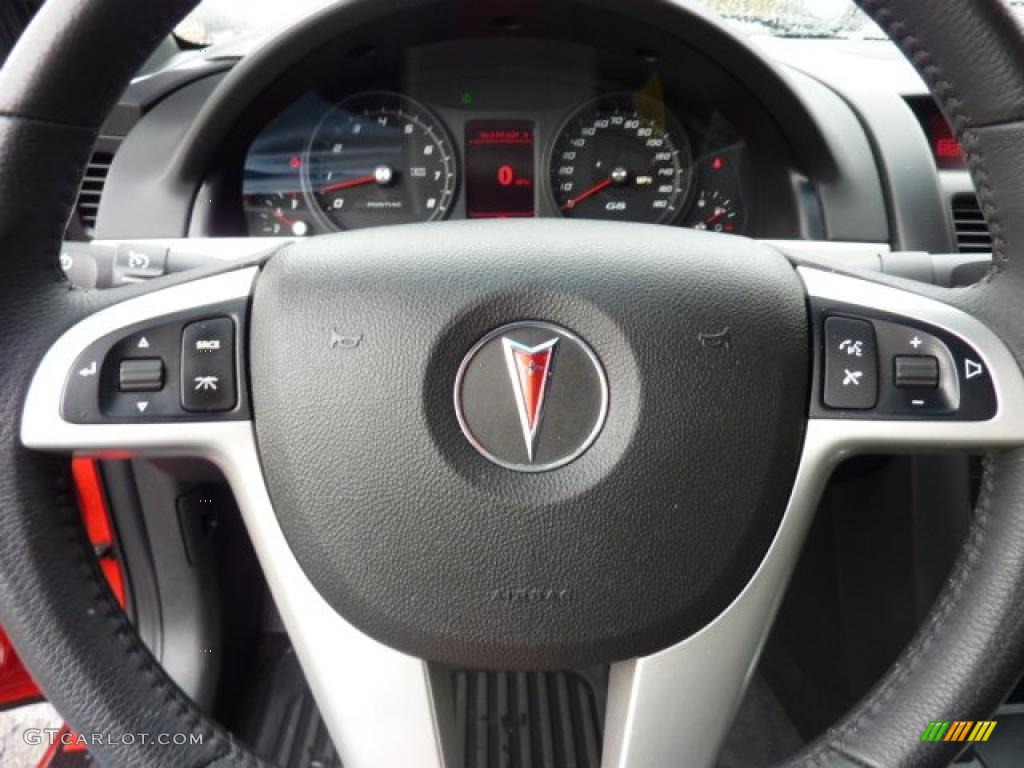 2008 Pontiac G8 GT Onyx Steering Wheel Photo #48388422