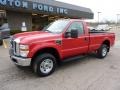 2010 Vermillion Red Ford F250 Super Duty XL Regular Cab 4x4  photo #8