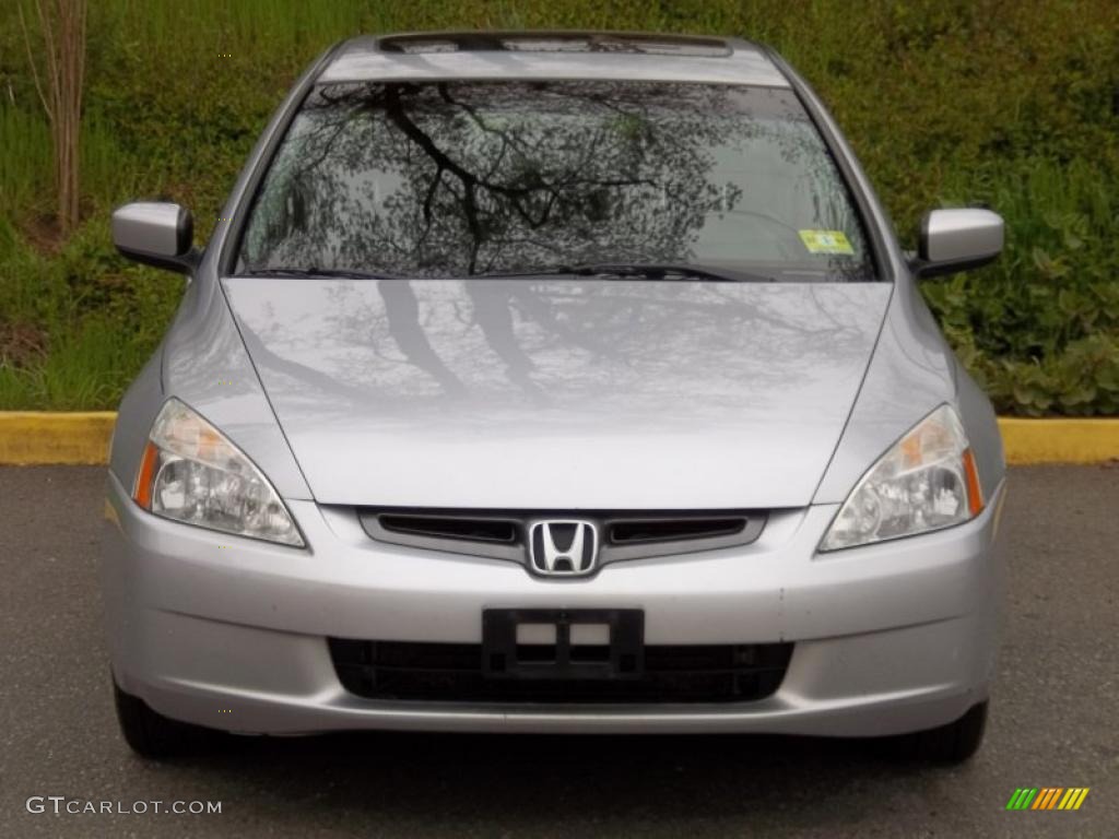 2003 Accord EX V6 Sedan - Satin Silver Metallic / Black photo #4