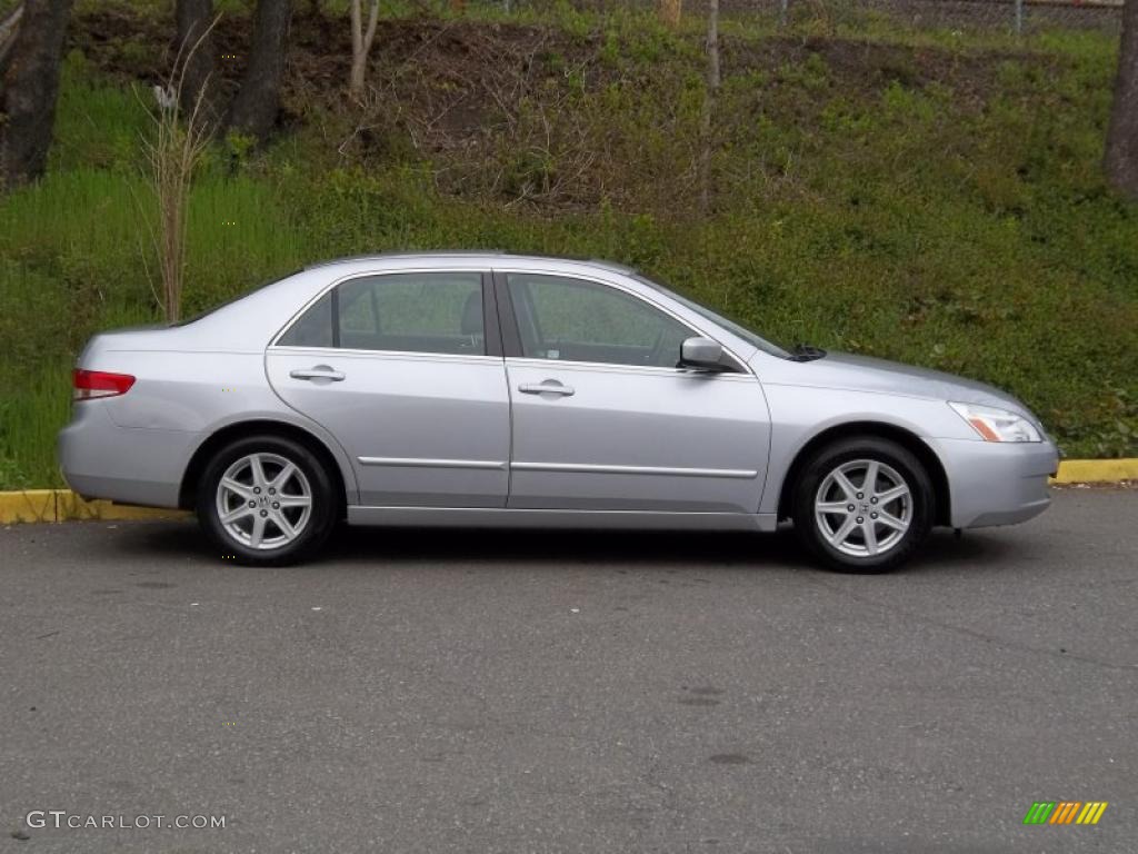 2003 Accord EX V6 Sedan - Satin Silver Metallic / Black photo #7