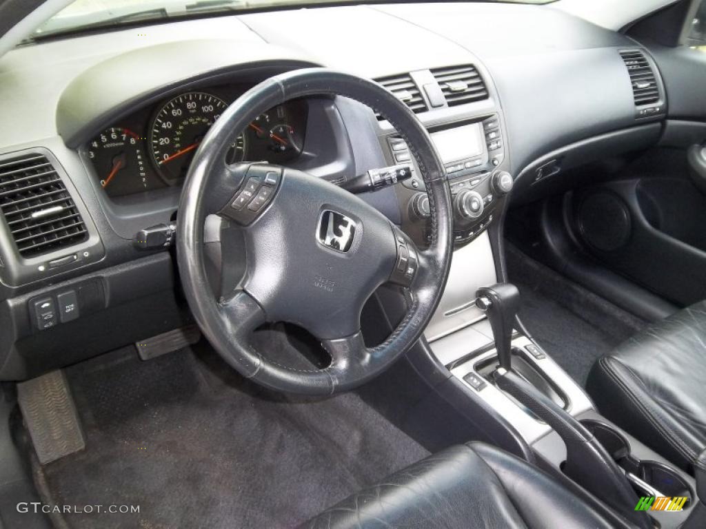 2003 Accord EX V6 Sedan - Satin Silver Metallic / Black photo #9