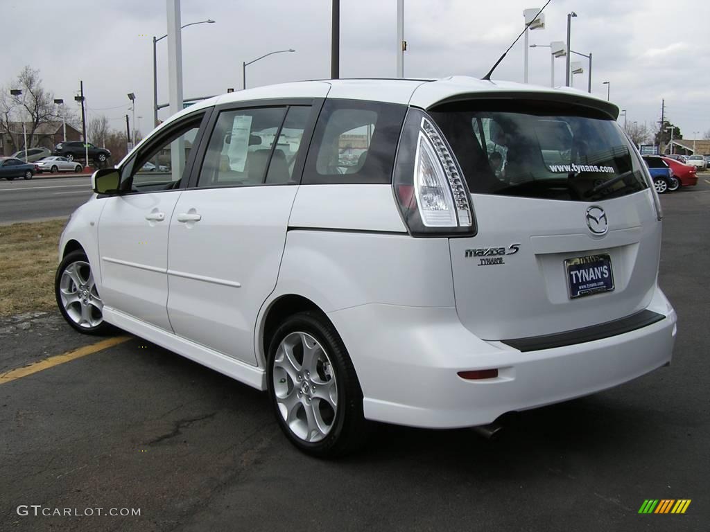 2008 MAZDA5 Touring - Crystal White / Sand photo #2