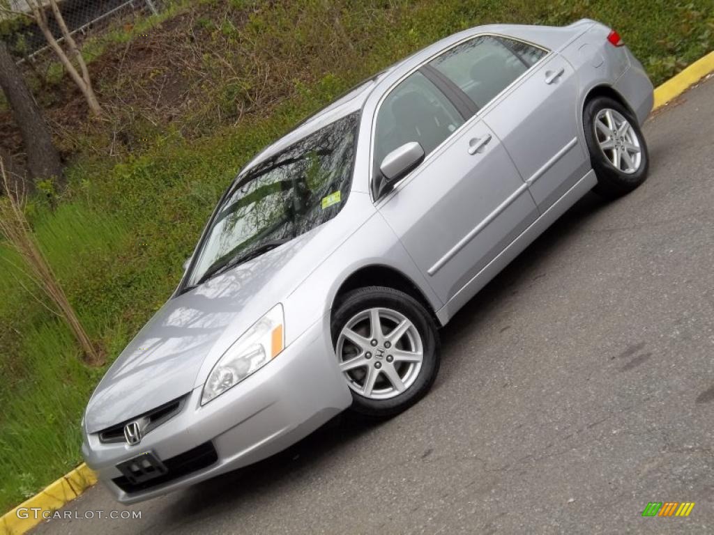 2003 Accord EX V6 Sedan - Satin Silver Metallic / Black photo #27