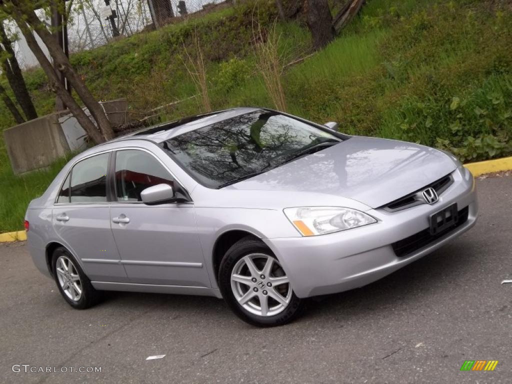 2003 Accord EX V6 Sedan - Satin Silver Metallic / Black photo #30