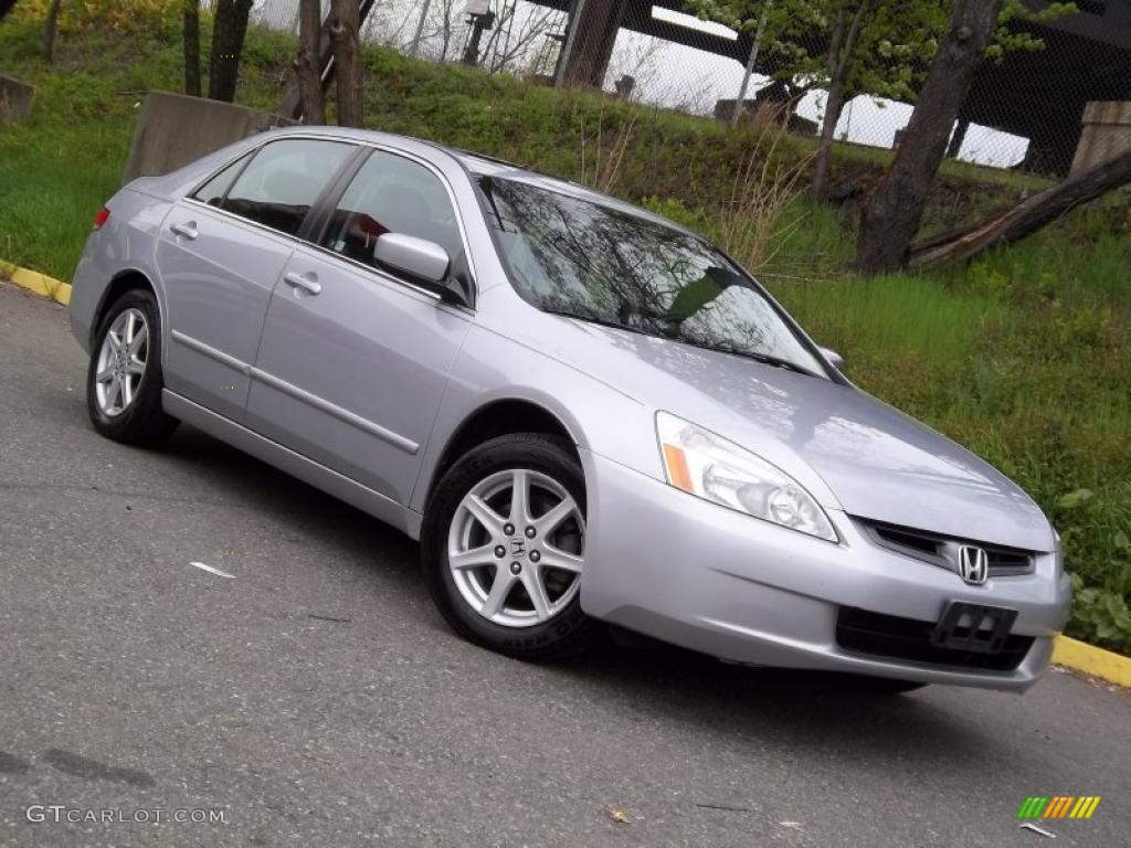 2003 Accord EX V6 Sedan - Satin Silver Metallic / Black photo #31