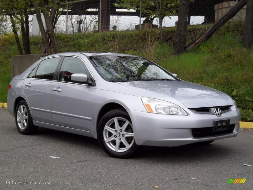 2003 Accord EX V6 Sedan - Satin Silver Metallic / Black photo #32