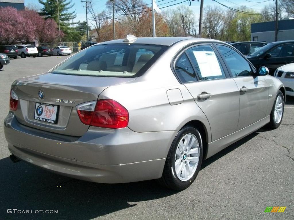 2007 3 Series 328xi Sedan - Platinum Bronze Metallic / Beige photo #5