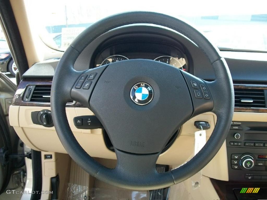 2007 3 Series 328xi Sedan - Platinum Bronze Metallic / Beige photo #15