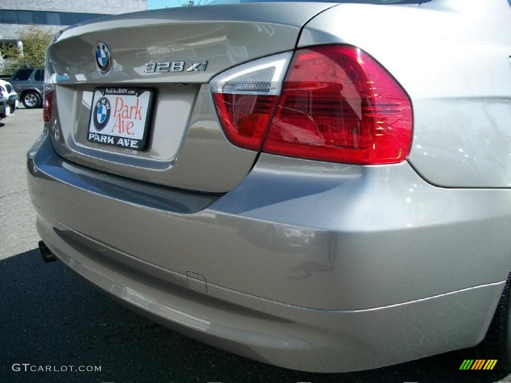 2007 3 Series 328xi Sedan - Platinum Bronze Metallic / Beige photo #23