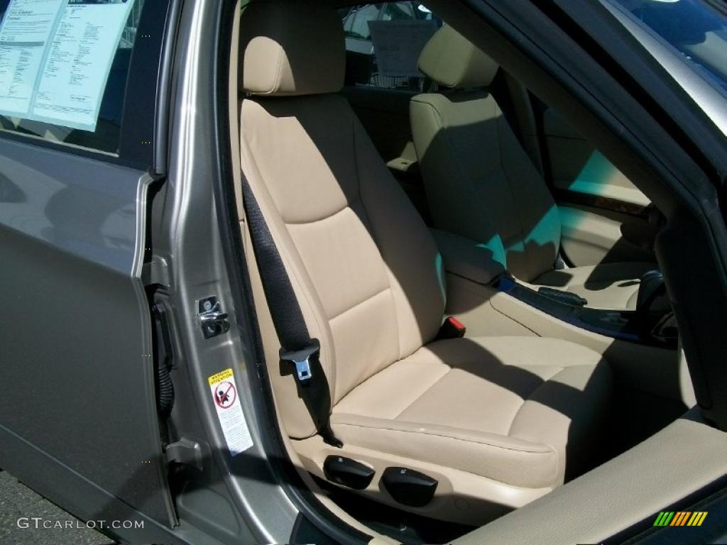 2007 3 Series 328xi Sedan - Platinum Bronze Metallic / Beige photo #30