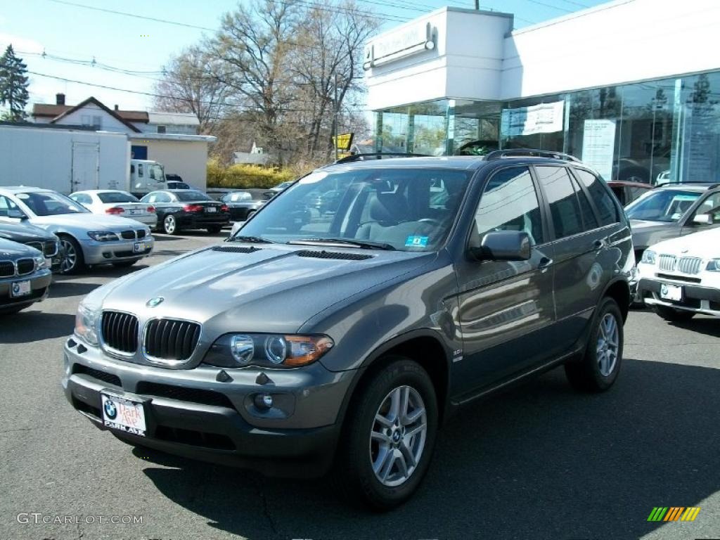 2006 X5 3.0i - Stratus Grey Metallic / Black photo #1