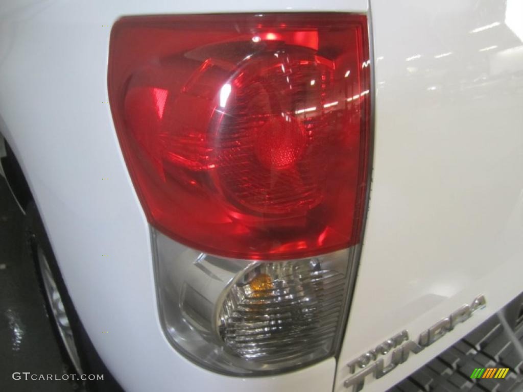 2008 Tundra Double Cab 4x4 - Super White / Graphite Gray photo #13