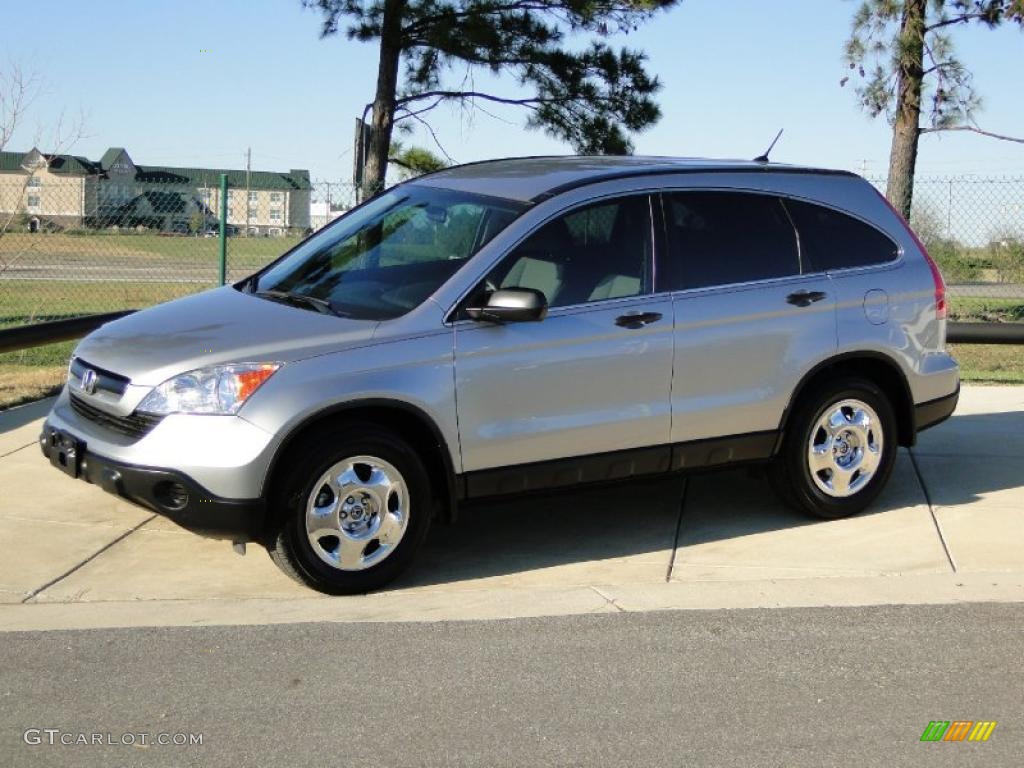 2008 CR-V LX - Whistler Silver Metallic / Gray photo #9